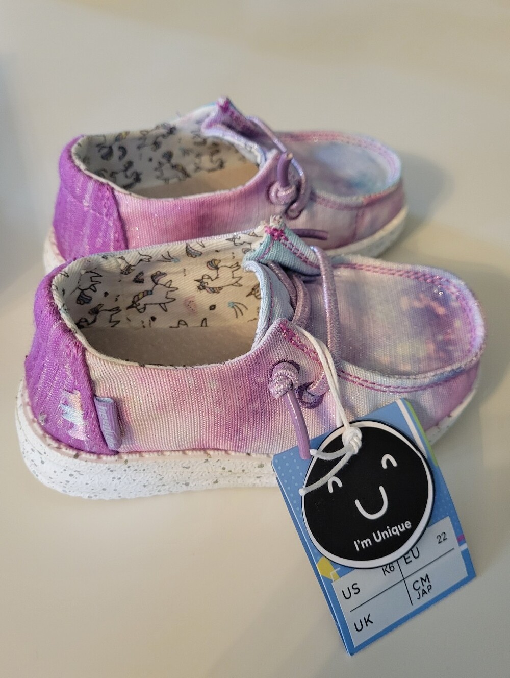 Wendy Toddler Tie-Dye Purple Slip-On Shoes 6